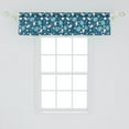 thumbnail image 2 of Ambesonne Tropical Valance Pack of 2, Flamingos and Monsteras, 54"X12", Blush and Night Blue, 2 of 4