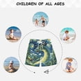 thumbnail image 6 of joogoo Kids Boys Swim Trunks Oil Paint Dragon Beach Board Shorts Drawstring Swimsuit Kid Teen L, 6 of 6