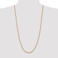thumbnail image 4 of 14K Yellow Gold Rope Chain Necklace 30 inch 3.65 mm Regular with Lobster Clasp, 4 of 4