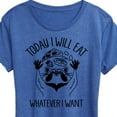 thumbnail image 3 of Instant Message - Eat Whatever I Want Raccoon - Women's Short Sleeve Graphic T-Shirt, 3 of 6