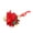Red, variant on Zeiwohndc Tiny Felt Christmas Tree Ornament Miniature Christmas Tree Hanging Decoration