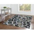 thumbnail image 5 of Linon Home Decor Elixir Area Rug Collection, Gray and Turquoise, 2' x 3', 5 of 5