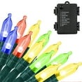 thumbnail image 1 of 2 Pack Christmas Lights, 16.4ft 50LED Battery Powered, 8 Modes ,for Christmas Tree, Home, Garden, 1 of 5