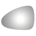 thumbnail image 2 of Fits 10-15 Panamera Left Driver Mirror Glass Lens Alternative Direct Fit Over Glass For Heated or Auto Dimming Type Mirrors w/Adhesive USA, 2 of 7
