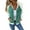 Green, variant on Seductiva Women Long Sleeve Tops Shirts Women Women's Long Sleeve Denim Jacket Stylish Casual Zipper Patch Women Work Color Block Denim Shirt Top Casual Collared Blouses Loose Fit Basic Tees
