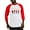 Red/White, variant on CafePress - Classic Barbershop Quartet Baseball Jersey - Cotton Baseball Jersey, 3/4 Raglan Sleeve Shirt