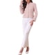 thumbnail image 2 of BLAZER DE TWEED A CUADROS DE MANGA LARGA PARA MUJER INSPIRADA CHIC, CON BOTONES, CORTO, PARA TRABAJO, TALLA XL, ROSA, 2 of 6