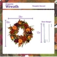 thumbnail image 6 of Sympathy Silks Pumpkin Harvest Grapevine Wreath with Door Hanger, 6 of 8