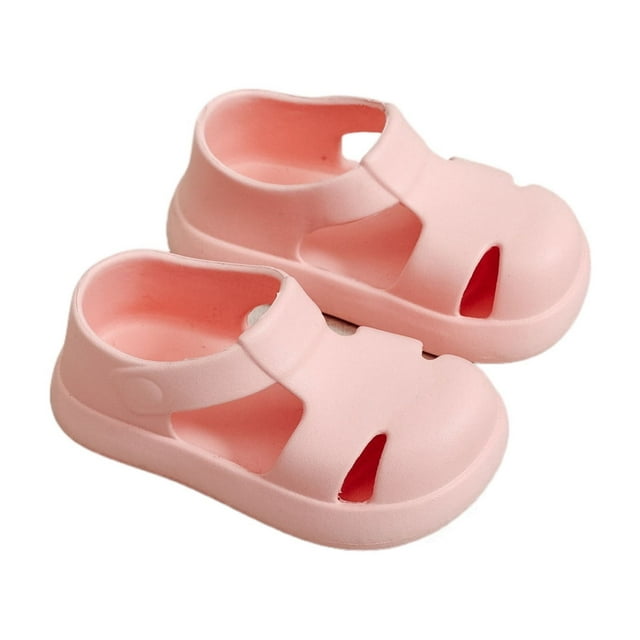 QHFBli Sandales d'Été pour Tout-Petits Garçons Sabots de Jardin Chaussures d'Eau à Enfiler Sandales de Plage et de Piscine Pantoufles Rouges 3-3,5 Ans