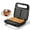 Sliver, variant on GPED Waffle Maker, 2 Slices Non-Stick Waffle Iron, Compact Waffle Maker with Indicator Lights for Make Breakfast,Cool Touch Handles, Easy Clean