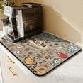 thumbnail image 3 of Coffee Bar Mat Accessories for Countertop Super Absorbent Anti-Slip Silicone Dish Drying Mats for Kitchen Counter Draining Pad Decor Gift Fit Coffee Maker Coffee Pot Espresso Machine 23inx15in, 3 of 6