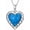 Style 2, variant on Women’s Dainty Angel Wing Heart Blue Crystal Necklace, Sparkling Faceted Pendant, 925 Sterling Silver Chain, Romantic Protection Jewelry Gift for Valentine’s Day Birthday Anniversary, 18+2inch Adjust