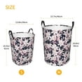 thumbnail image 5 of Balery Lilies Flowers Round Laundry Basket with Handles Waterproof Freestanding Laundry Hamper for Clothes Toys in the Dorm and Family-Small, 5 of 8