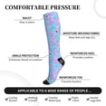 thumbnail image 2 of Sikiie Purple Dragon Scales 1 Pairs Compression Socks for Men and Women 15-20 mmHg Running Support Socks, 2 of 7