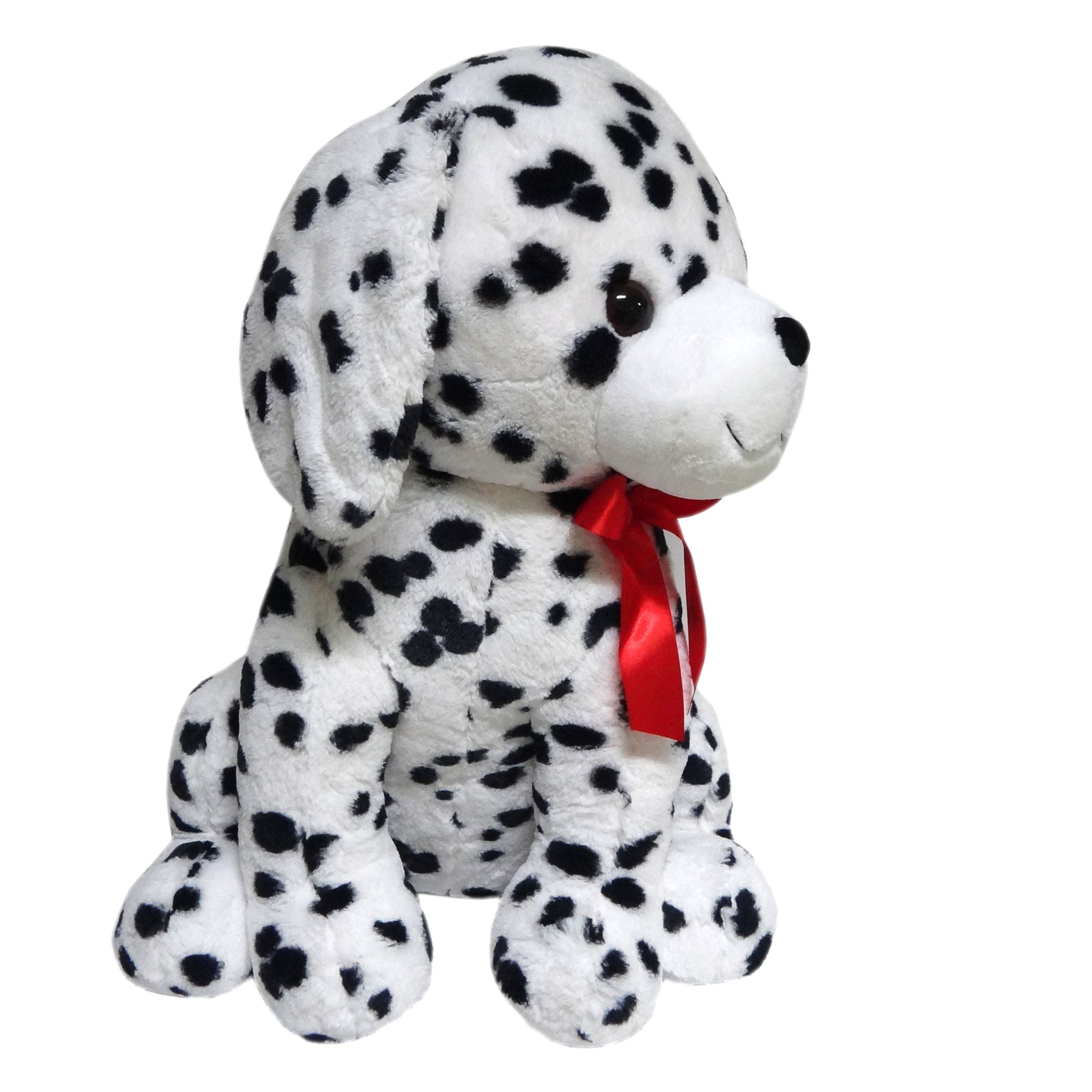 HugFun Dalmatian Plush Dog 15" Stuffed Soft Toy NEW 