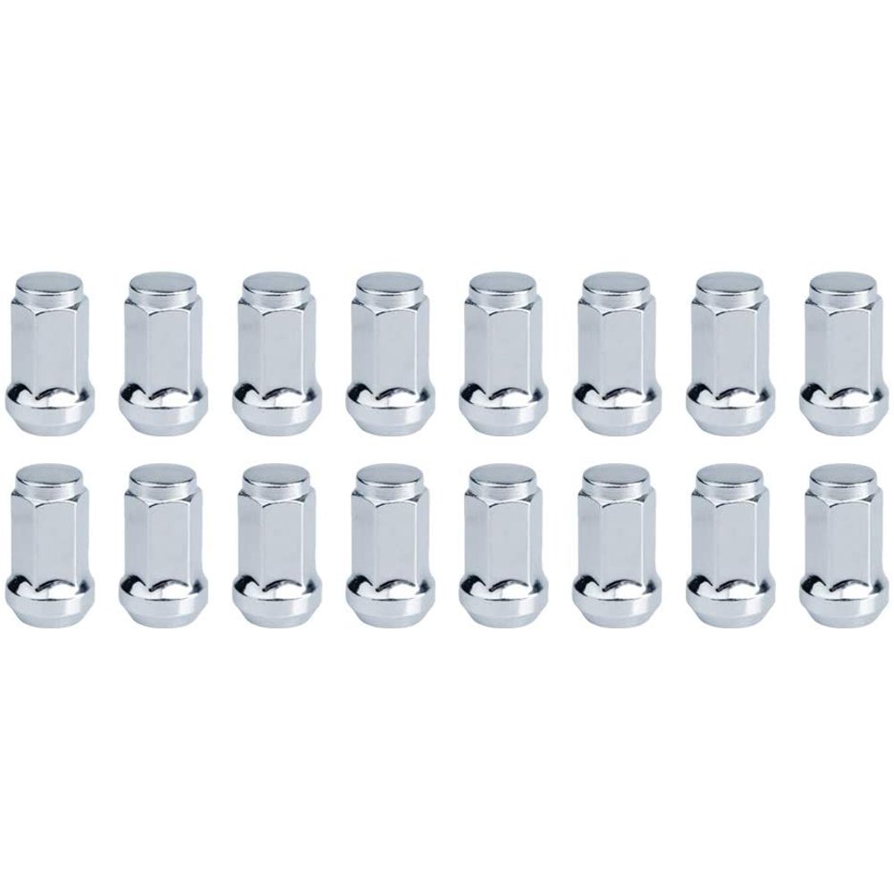 Tapered Lug Nut 12mm X 1.25mm Thread Pitch Chrome (16 Pack) Compatible With Yamaha Wolverine