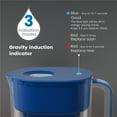thumbnail image 3 of Waterdrop 10-Cup Water Filter Pitcher with 1 Filter, Long-Lasting (200 gallons), 5X Times Lifetime Filtration Jug, Reduces Lead, Fluoride, Chlorine and More, BPA Free, Classic Blue, Model: WD-PT-07C, 3 of 9