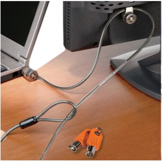 UPC: 0085896641872 | Kensington MicroSaver Twin Custom Notebook Lock Shared Access