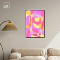 thumbnail image 3 of All That Color Modern Abstract Geometric Canvas Wall Art by Art Remedy, Black Floater Frame, 24"x36", 3 of 7