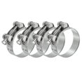thumbnail image 1 of Uxcell 4Pcs 60-63mm T-Bolt Hose Clamp Intercooler Pipe Clip for 2.36"-2.48" Pipe, 1 of 6