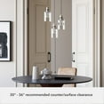 thumbnail image 5 of Hunter - Lochemeade 3-light Brushed Nickel, Small Cluster Light, Dimmable, Modern Style, Round Shaped, for Bedrooms, Dining, Living Rooms - 19718, 5 of 7
