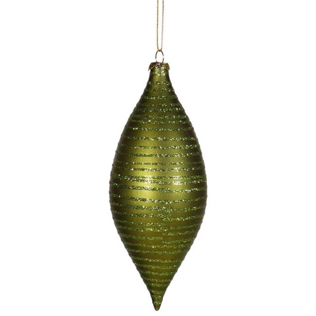 Vickerman M113413 Ornement de Goutte Olive Foncé Mat - 7 Po.