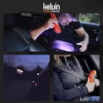 thumbnail image 3 of Kelvin Tools- Kelvin 8 Automotive Emergency Tool: Power Generator with USB Powerbank, Razor Sharp Seat Belt Cutter, Car Flashlight Emergency Kit, Safety Window Hammer, & 100 db Emergency Siren - Camo, 3 of 7