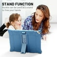thumbnail image 4 of Dteck Screen Protector Case for Apple iPad 8th Generation 10.2" (2020),Shockproof Hybrid Rubber Protective Kickstand iPad 7th Gen 10.2-inch (2019) Cover with Soft PET Film,Darkblue, 4 of 5