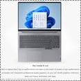 thumbnail image 4 of Lenovo ThinkBook 16 G6 Laptop, AMD Ryzen 7 7730U, 32 GB DDR4 RAM, 512 GB PCle SSD, 16" WUXGA (1920x1200), AMD Radeon Graphics, W11 Pro, 4 of 5
