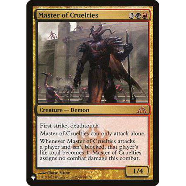 MtG Mystery Booster / The List Mythic Rare Master of Cruelties