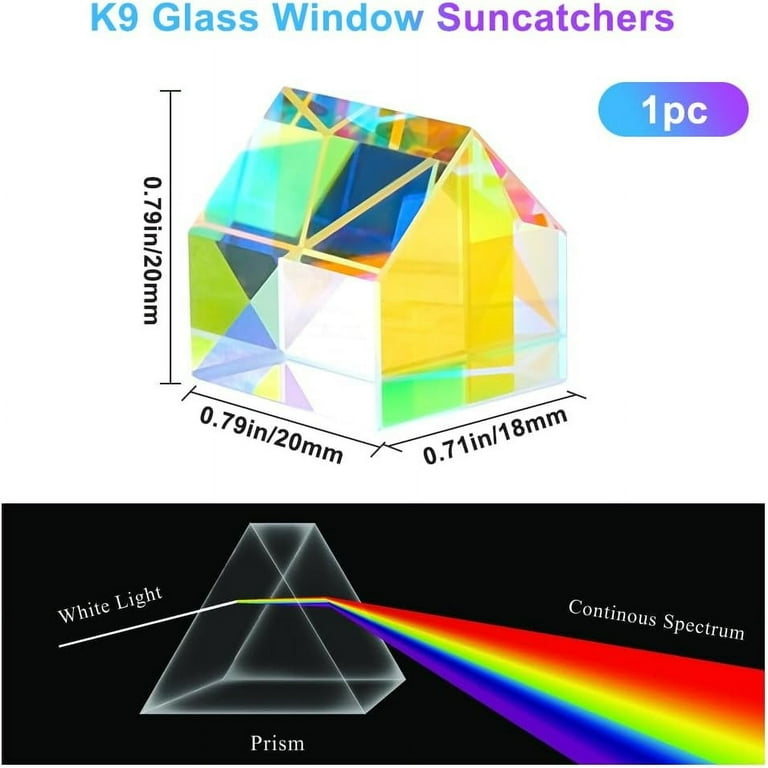 X Cube Prism Clear AB Square Small 20mm Optical Glass Cube RGB