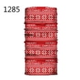 thumbnail image 3 of Turbante navideño multicolor, Bandanas sin costuras, pañuelo para la cabeza, diadema mágica, máscara facial, pañuelo para bicicleta, novedad, 3 of 5