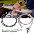 thumbnail image 4 of Alloy Faucet Hose Kit, Sufficient Length Easy Installation Shower Sprayer Set  for Barber Shop Shampoo Bed, 4 of 7