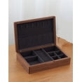 thumbnail image 4 of Solid Wood Drawer Organizers Jewelry Necklace Vintage With Lid High Capacity Storage Box With Lock Home Organizer, 4 of 7