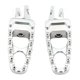 thumbnail image 2 of 2 reposapiés antideslizantes para motocicleta Yamaha Trasero plateado, 2 of 8