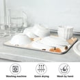 thumbnail image 7 of Yayeee Dish Drying Mat for Kitchen Counter 18"x24" Microfiber Absorbent Pad, Orange Fall Pumpkin, 7 of 7