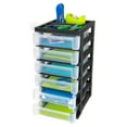 thumbnail image 2 of Office Depot Medium Plastic Storage Cart, 6 Drawers, 26 7/16in.H x 12 1/16in.W x 14 1/4in.D, Black, 116815, 2 of 3