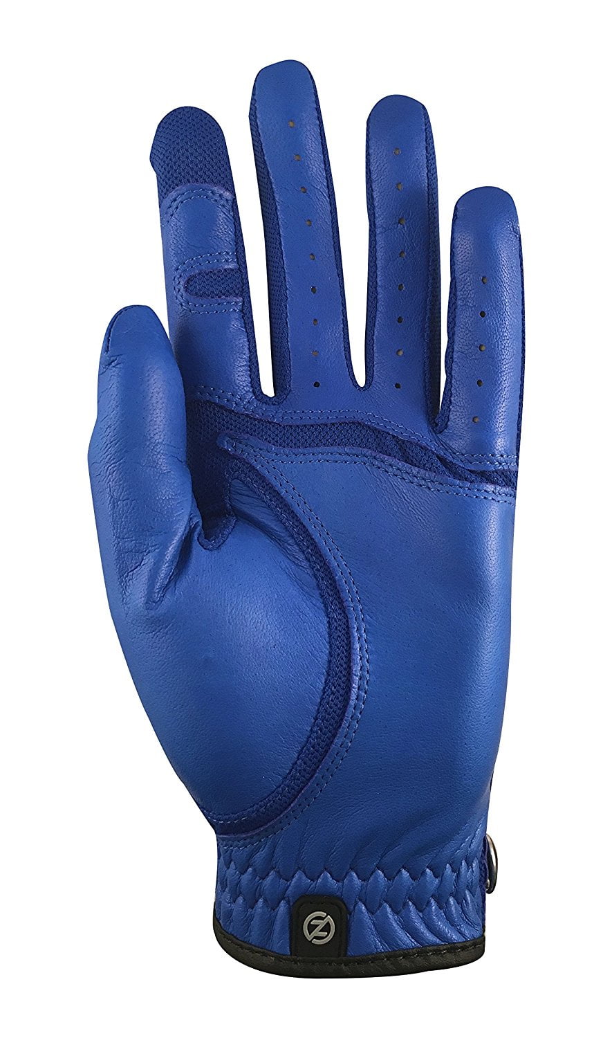 Zero Friction Cabretta Elite Golf Glove (Blue, LEFT, One Size) Compression NEW