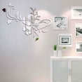 thumbnail image 3 of Etiqueta de la pared 3D Flor Acrílico Espejo Calcomanía Baño Decoración para el hogar Etiqueta autoadhesiva Decoración de la pared del hogar, Plata Noticed HA002399-01, 3 of 6
