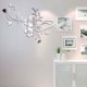 thumbnail image 3 of Etiqueta de la pared 3D Flor Acrílico Espejo Calcomanía Baño Decoración para el hogar Etiqueta autoadhesiva Decoración de la pared del hogar, Plata Eigraketly  HA002399-01, 3 of 6
