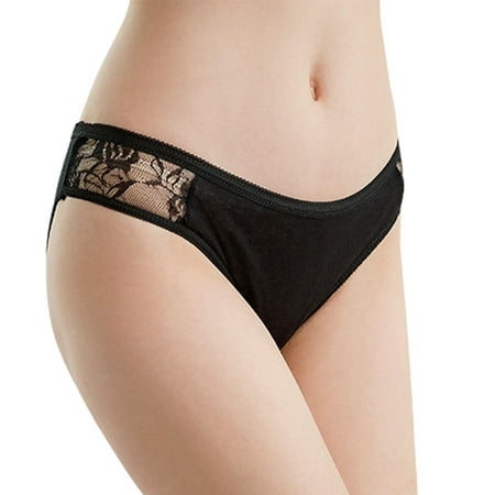 BYHONG Sexy Disposable Maternity Underwear Lace Knickers Travel Briefs for Woman Pregnant Postpartum(5PK) Women Panties Black L