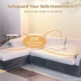 thumbnail image 4 of Clear Plastic Sofa Cover for Furniture, Disposable Sofa Cover, Moving Protection Cover, Furniture Bed Dust Cover, Anti-Scratch Full Coverage Couch Protector, 4 of 7
