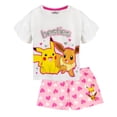 thumbnail image 1 of Pokemon Unisex Kids White Short Sleeve Short Leg Pyjama Set, 1 of 7