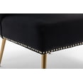 thumbnail image 5 of US Pride Furniture Corisha 25"W Velvet Armless Accent Chair, Black, 5 of 5