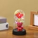 thumbnail image 5 of Adornos De Plástico 1Pcs 8.5x15.5cm Valentine's Day Preserved Flower and Teddy Bear Heart Rose Ornament Ambient Decorative Night Light with Warm LED JASKFLY, 5 of 8
