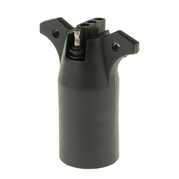 Round to 4 Pin Flat Trailer Connector Plug for Boat RV