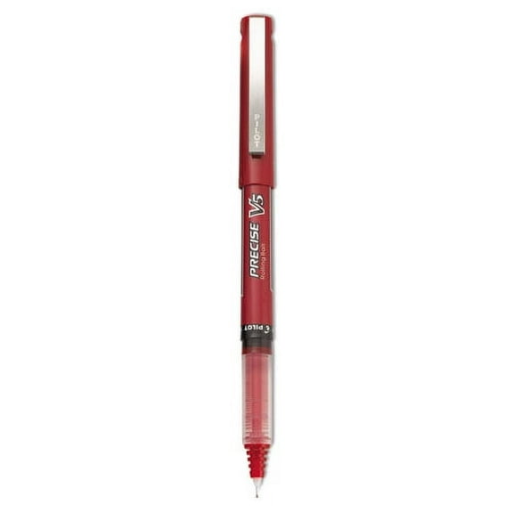Precise V5 Roller Ball Pen, Stick, Extra-Fine 0.5 Mm, Red Ink, Red Barrel, Dozen | Bundle of 2 Dozen