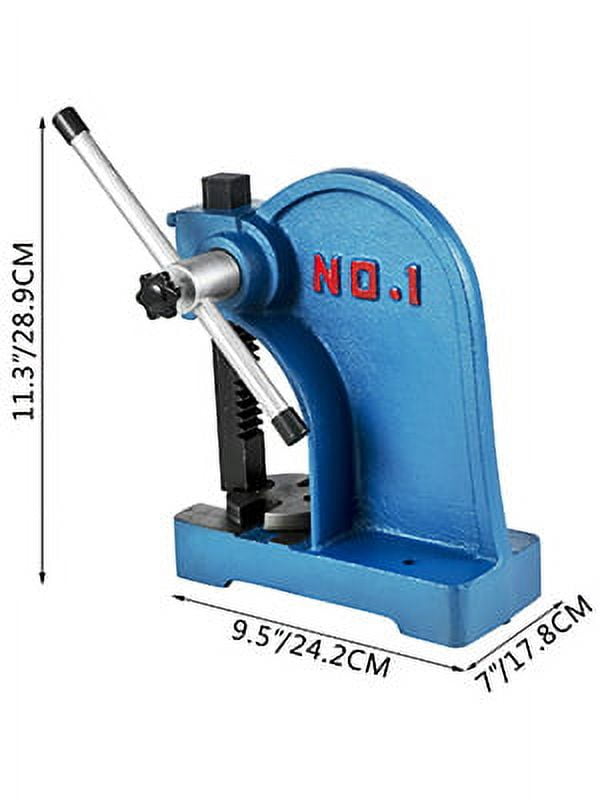 BENTISM Arbor Press 1 Ton Lever Bench Mountable Bearings Cast Iron Manual Desktop