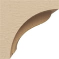 thumbnail image 3 of 4"W x 4"D x 4"H Wide Helena Rough Cedar Woodgrain TimberThane Corbel, Primed Tan, 3 of 6