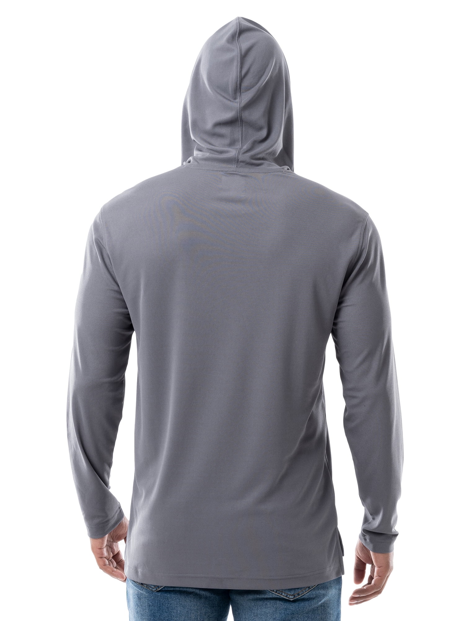 Wrangler Workwear Men's Long Sleeve UPF 40 Sun Shirt with Hoodie, sizes S-3XL